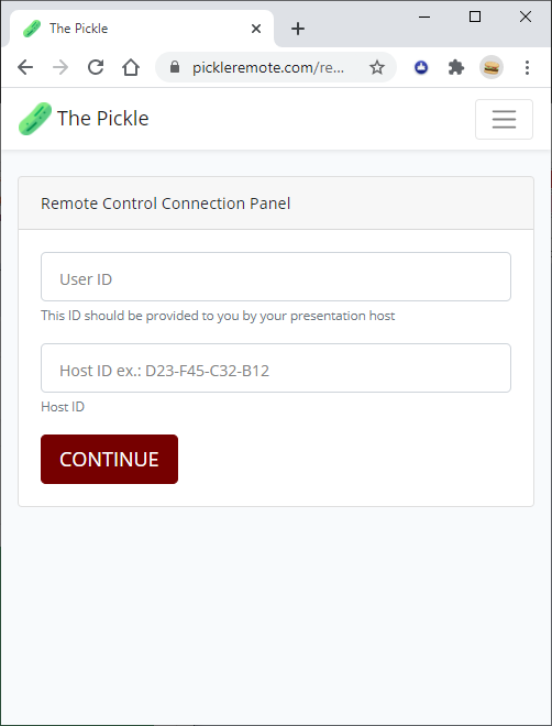 The Pickle app